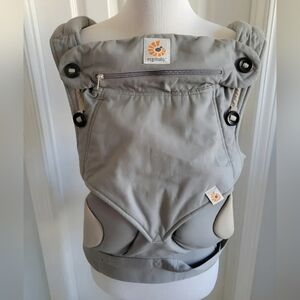 Ergobaby Carrier in Gray with Orange Logo